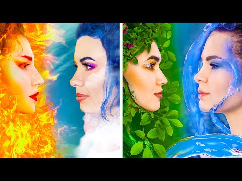 Fire Girl, Water Girl, Air Girl and Earth Girl/ Four Elements Birthday Party!