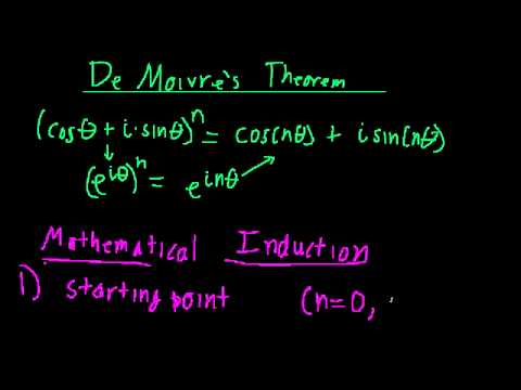 how to prove de moivre's theorem