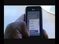 LG KF700 - Messaging/Text/SMS - MobilePhoneTraining.co.uk