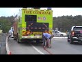 truck on fire gold coast