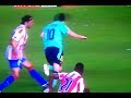 Lionel Messi injury Atletico Madrid Vs Barcelona 1-2 -  Red Card - September 19 2010