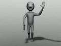 Blender 3D test di animazione personaggio.