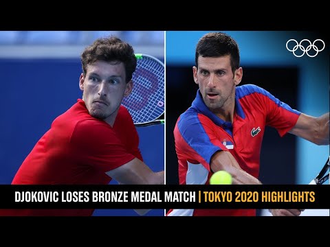 Carreno-Busta beats Djokovic 🎾 | #Tokyo2020 Highlights