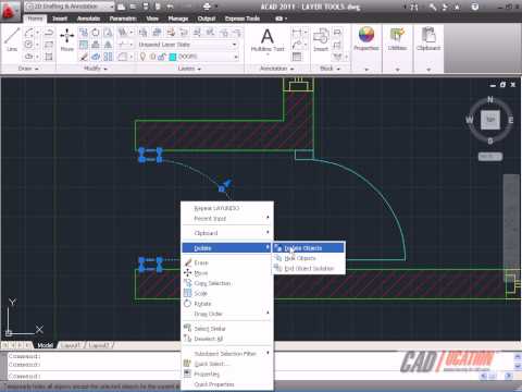 how to isolate a layer in autocad