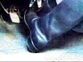 Crude driver in jackboots