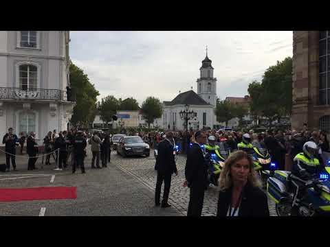 Das niederlndische Knigspaar zu Besuch in der saarlndischen Staatskanzlei