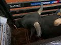 PBR Bull Scene of the Crash kicks Mark Lopes in th