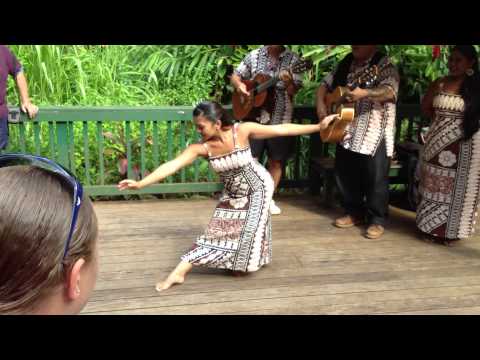 Hawaii - April 21, 2013. Hawaiian Wedding Song and graceful dance ...