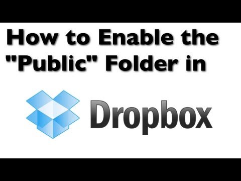 how to enable public folder in dropbox for free