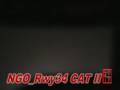 NGO_AB6 Rwy34 ILS CAT II Landing at night Nagoya