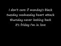 The Cure – Friday I´m In Love lyrics