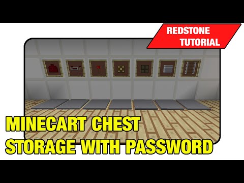 Minecart Chest Storage With Password Jeb Door Tutorial