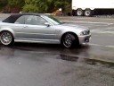 e46, m3, sliding, drifting, making, donuts, cabrio, converti