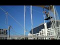 Trapeze School DC: Molly's Knee Hang and Backflip