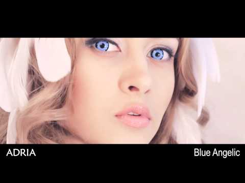 Crazy Blue Angelic - цветные линзы Adria, видео в линзах