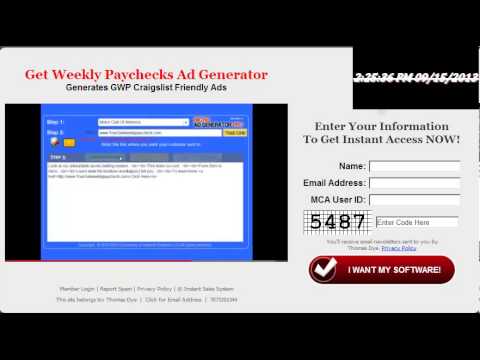 Make money online by Generating Craigslist Friendly Ads Weekly Paychecks Join it’s Free Make money online by Generating Craigslist Friendly Ads Weekly Paychecks Join it’s Free