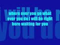 Right Here Waiting - White Dawg+lyrics!