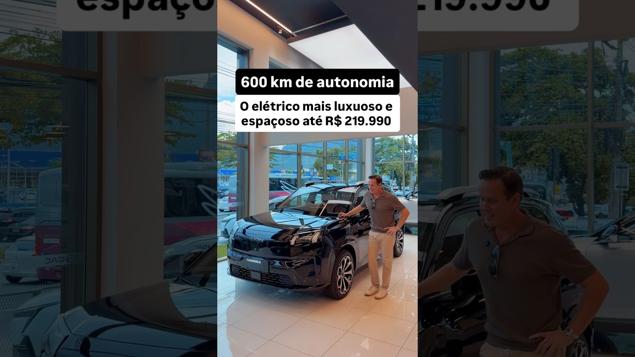 O elétrico mais luxuoso e espaçoso até R$ 219.990