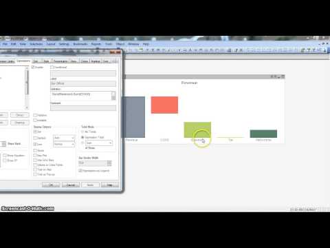 how to create a gauge chart in qlikview