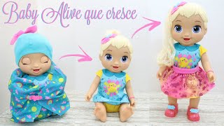 NOVA BABY ALIVE QUE CRESCE  BABY ALIVE GROWS UP