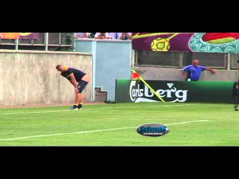 Sweden’s training for Euro 2012 included taking shots at Johan Wiland’s bare butt (VIDEO)