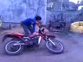 Caida yamaha dt :S q feo ajjaj