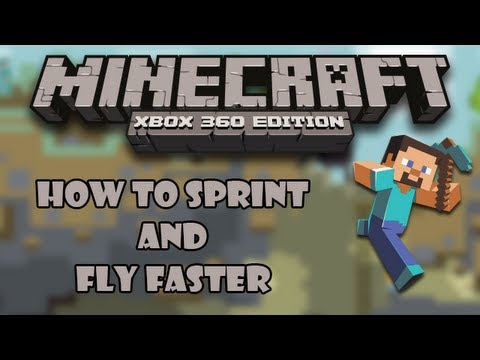 how to sprint in minecraft xbox