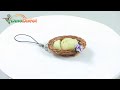 Basket Dumpling Miniature Food Cell Phone Charm Strap - dinodirect