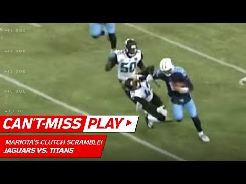 Video: Marcus Mariota Throws Sick Stiff Arm to Send Titans to the Playoffs! | Can't-Miss Play | NFL Wk 17