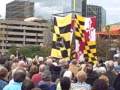 William Donald Schaefer Baltimore Inner Harbor Statue Dedication