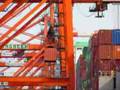 Ocean Containers being loaded on a Ship