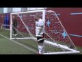 James Milner kicks footballs at FHM