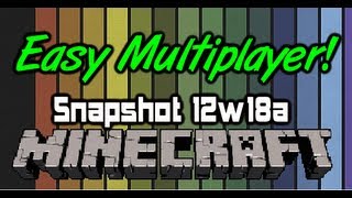 Minecraft - 12w18a Snapshot - Easy Multiplayer, Wooden Tools&Villager Random Professions!
