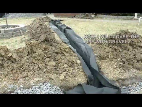 how to install a french drain