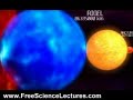 www.FreeScienceLectures.com The video shows how each planet scales in size relative to each other. The exploration begins at the smallest planet Mercury which has diameter of just 4880 km, then comes Mars (6794 km), Venus, Earth (12756 km), Neptune, Saturn, Jupiter (142984 km), Sun, Sirius, Pollux, Arcturus (4177500 km), Rigel, Beteigeuze, Antares (1108430000 km), My Cephei, VV Cephei (288194 times bigger than Earth). Pretty impressive! --- It's Never too Late to Study www.FreeScienceLectures.com --- Notice This video is copyright by its respectful owners. The website address on the video does not mean anything. ---