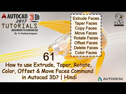 Taper, Color, Offset & etc Faces Command