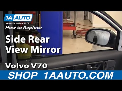 How To Install replace Remove Side Rear View Mirror 2001-07 Volvo V70