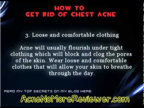 how to get rid of chest acne