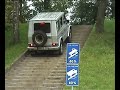 Mercedes G  having traction problems on the stair
