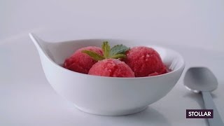 Arbuusi-maasika-mündi šerbett
