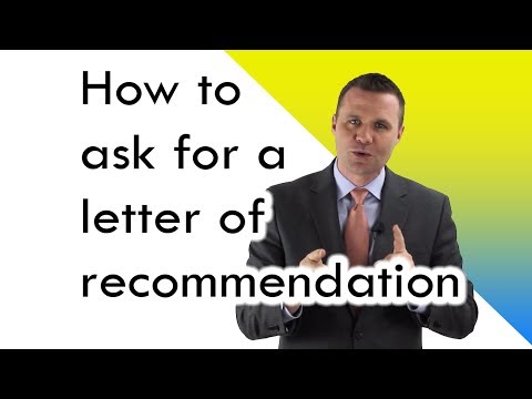 how to properly ask for a recommendation letter