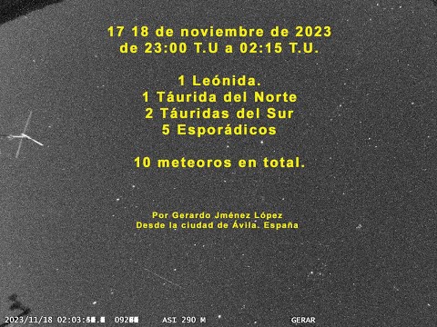 Leónidas y Táuridas 2023 uploaded by Gerardo Jiménez López
