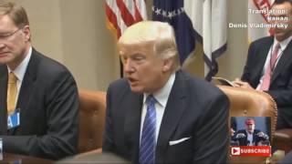 Встреча Трампа с главами большого бизнеса (видео)