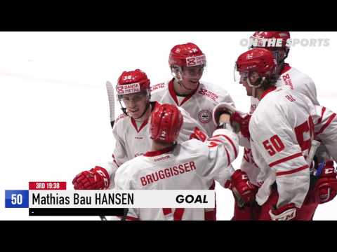 GOAL | Mathias Bau HANSEN | 2017. 2. 11 | Denmark vs Hungary | KB Euro Ice Hockey Challenge 2017