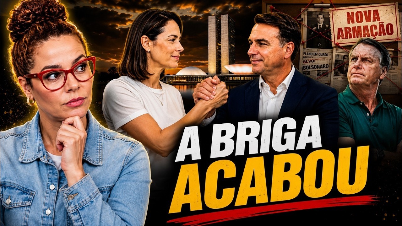 MICHELLE E FLÁVIO SELAM A PAZ — enquanto nova armação mira Bolsonaro