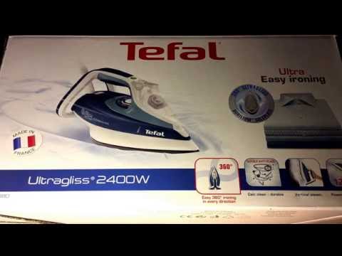 Tefal FV4680 Dampfbügeleisen Ultragliss türkisblau unboxing und Anleitung
