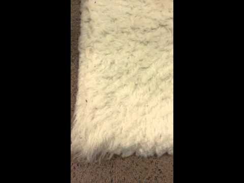 how to whiten sheepskin rug