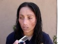 CARINA MORALES, luego de la premiación en Quilín.