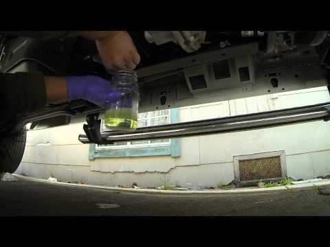 how to drain fuel filter