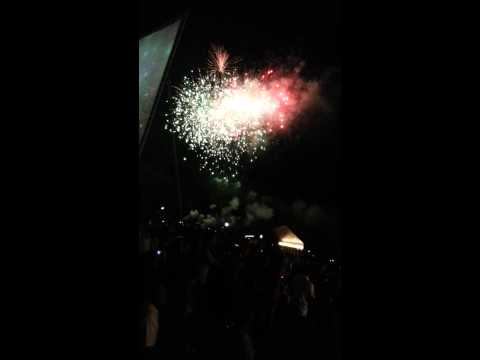 Dhuvas - Fireworks in The Maldives on 14th November 2012 to mark Victory Day.